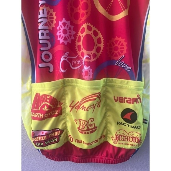 Pactimo 2017 Womens XS Cycling Jersey Top "Freedom Hope Starts Here" - Picture 7 of 9